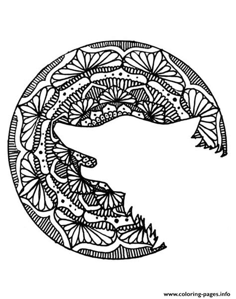 You can print or color them online at. Adult Halloween Mandala Wolf Head Coloring Pages Printable