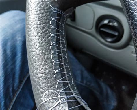 Leather Steering Wheel Cover For Grip Comfort And Style