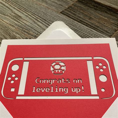 Video Game Birthday Card Nintendo Switch Card Gamer Birthday Etsy