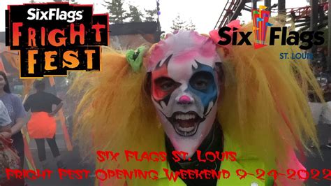 Six Flags St Louis Fright Fest Opening Weekend 9 24 2022 Youtube