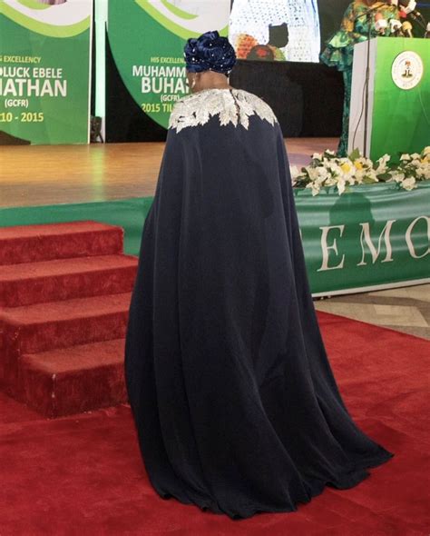 Hope For Nigeria Aisha Buhari Rocks N1 5million Oscar De Larenta Dress For Democracy Day Dinner