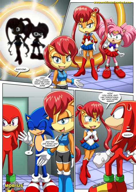 Xbooru Amy Rose Comic Knuckles The Echidna Mobius