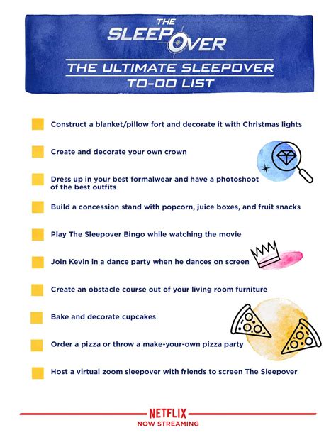 Download Fun Slumber Party Activities And Printables Courtesy Of Netflix