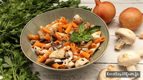 Poulet à la crème moutarde champignons