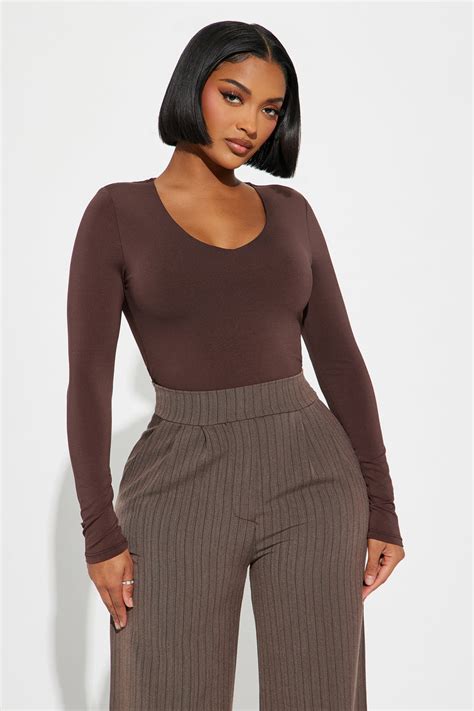 Obsessed With Me Bodysuit Brown Fashion Nova Bodysuits Fashion Nova