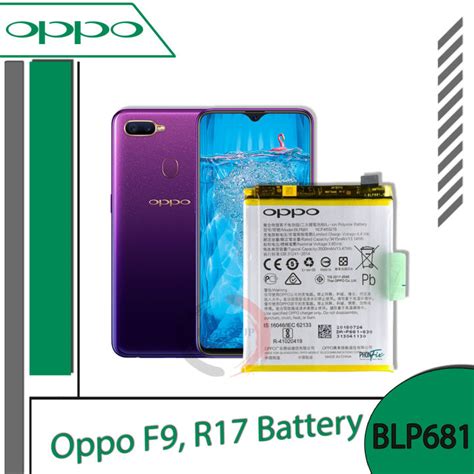 Oppo F9 Battery Model Blp681 3500mah Original Equipment Manufacturer