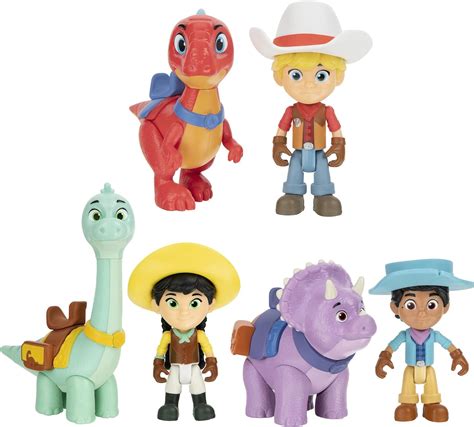 Amazon Dino Ranch 6 Figure Pack Jon And Blitz Min And Clover