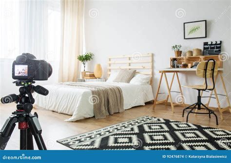 Camera In A Room Stock Photo Image Of Bedroom Camera 92476874
