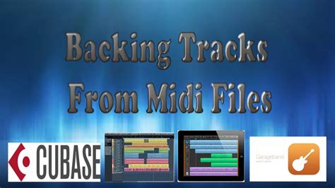 How To Make Backing Tracks From Midi Files Youtube