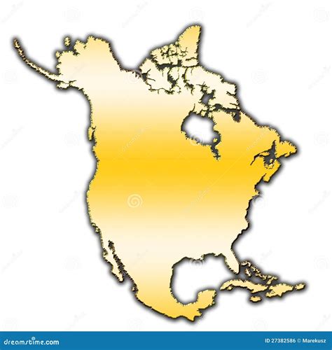 North America Outline Map Stock Illustration Illustration Of Icon