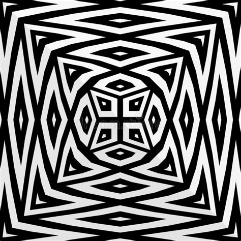 Black And White Symmetrical Patterns Stock Illustration Illustration