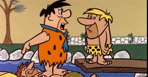 Original Production Cel Of Fred Flintstone And Barney Rubble From The