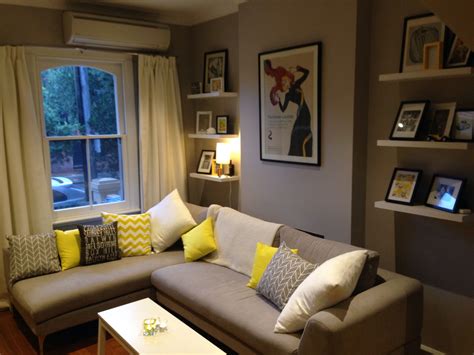 Grey And Yellow Living Room Lounge Room Re Furb Pinterest Living