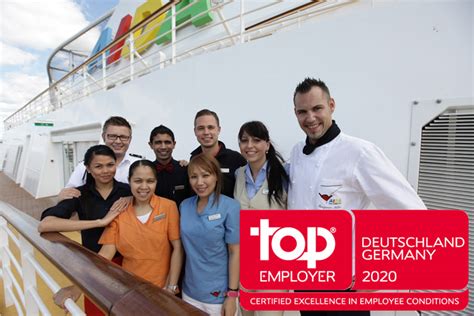 Aida Cruises Awarded Germany Top Employer For 2020 Crew Center