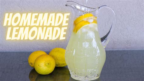 how to make homemade lemonade youtube