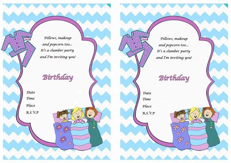 Simply pick a template from our amazing selection and. 50 Beautiful Slumber Party Invitations | KittyBabyLove.com