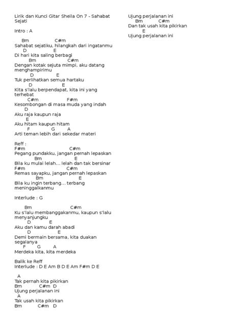 Lirik lagu dan by sheila on 7. Lirik Dan Kunci Gitar Sheila on 7 | Komposisi Musik | Lagu