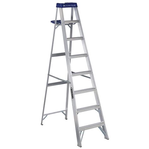 Louisville Ladder 8 Ft Aluminum Step Ladder With 250 Lbs Load