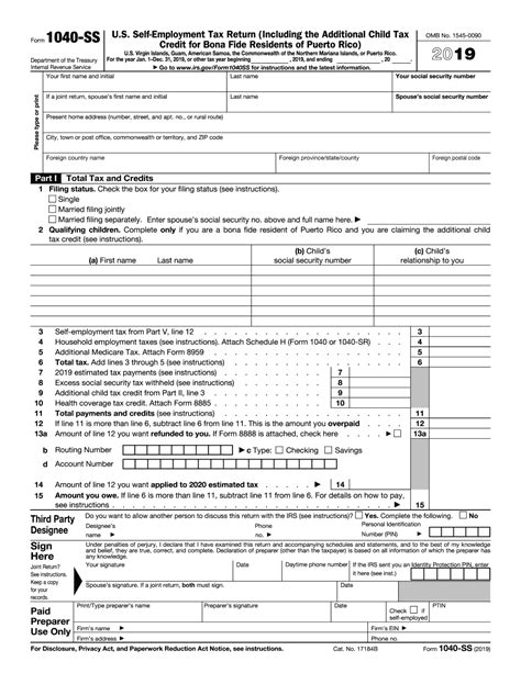 Irs Fillable Form 1040 Form 1040 Irs Tax Forms Internal Revenue