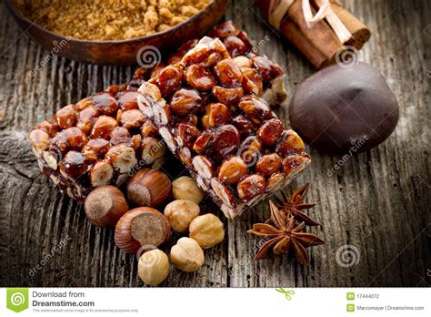 Hazelnut Brittle Stock Photo Image Of Honey Almond