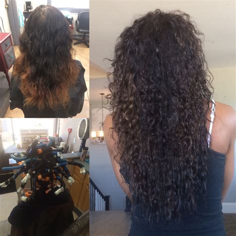 Perm Before And After Long Hair Styles Curly Perm Hair Beauty