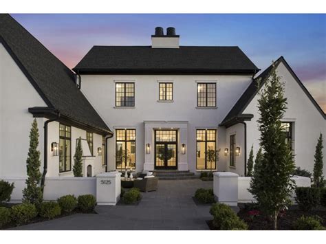 White trim looks stunning and clean against any home exterior, regardless of the. White Exterior + Black Windows | Modern farmhouse exterior ...