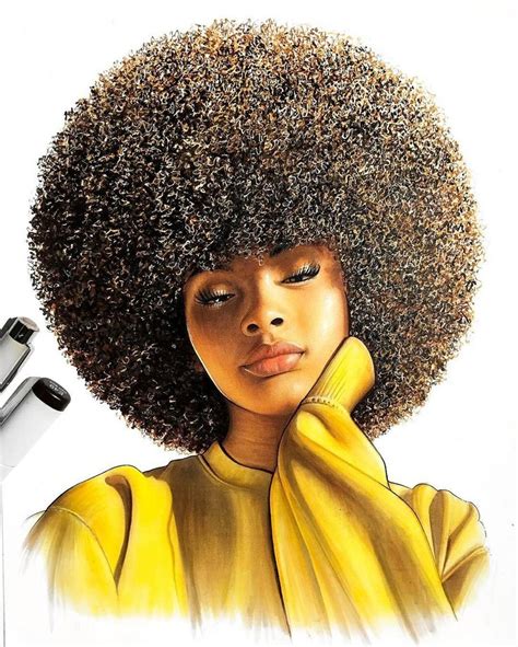Afro Babe Black Love Art Natural Hair Art Black Women Art