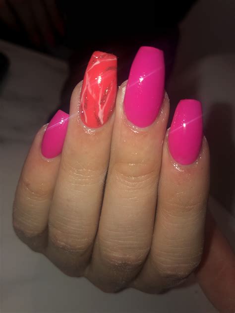 Orange And Pink Nail Designs Expressing Your Style With These