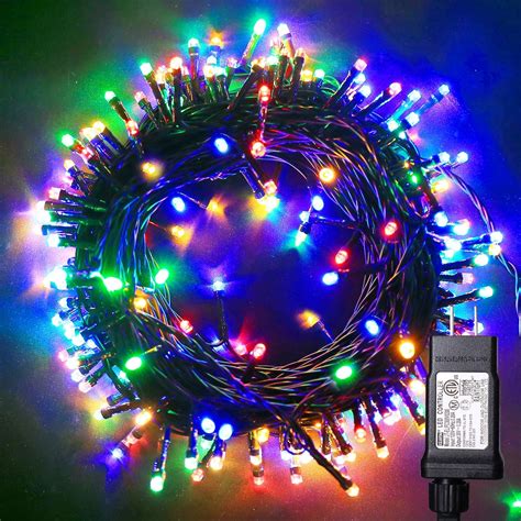 blingstar christmas lights multicolor 66ft 200 led string lights 30v plug in