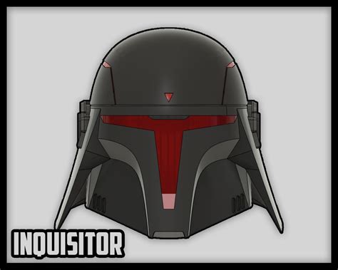 Mandalorian Inquisitor Custom Helmet 3d Print Etsy