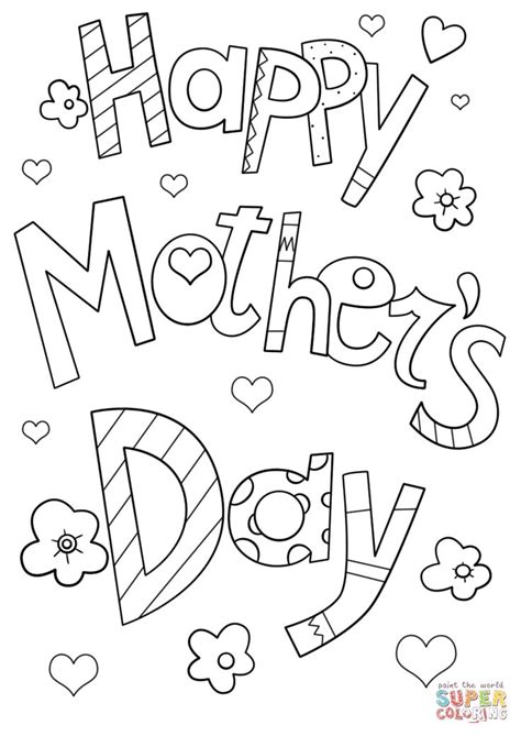 Stay connected with your loved ones and send a blue mountain® ecard today. Happy Mother's Day Doodle coloring page | Free Printable Coloring Pages | Mothers day coloring ...