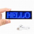 Leadleds Bluetooth Led Name Tag, Wireless Rechargeable LED Badge ...