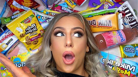 british girl tries american candy😋 youtube
