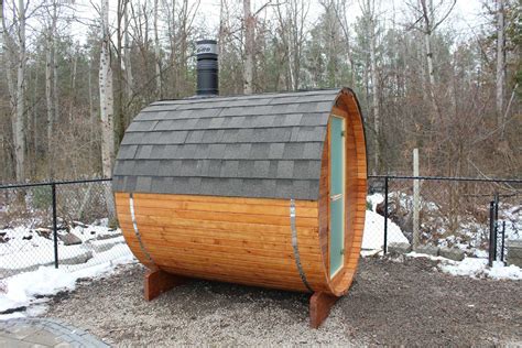 Diy barrel sauna build from scratch. Outdoor Barrel Sauna Round Mini - Bsaunas | Heaters ...