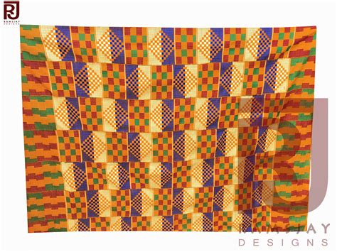 Kente Handwoven Cloth Asante Ghana Ashanti African Art Textile Fabric 6