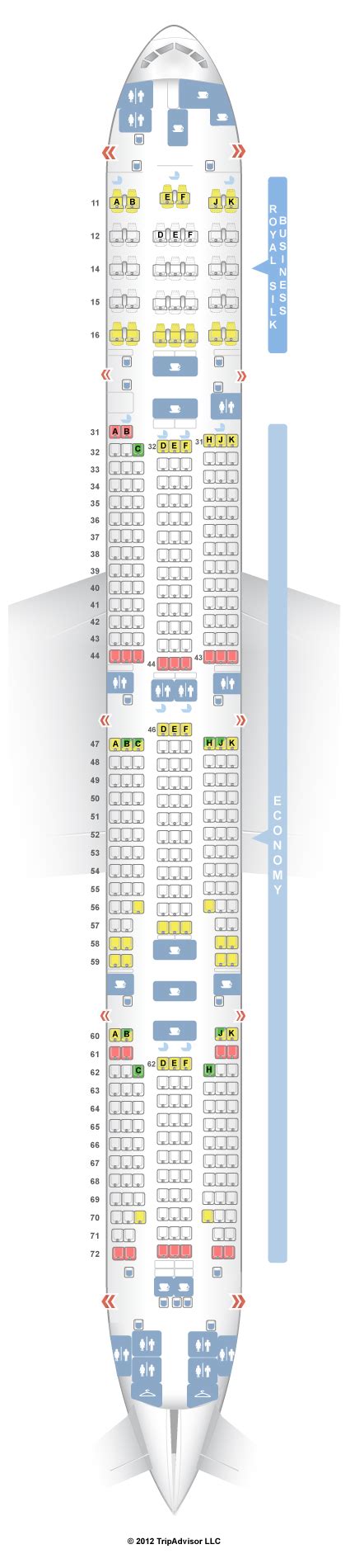 Seatguru Seat Map Thai Boeing 777 300 773