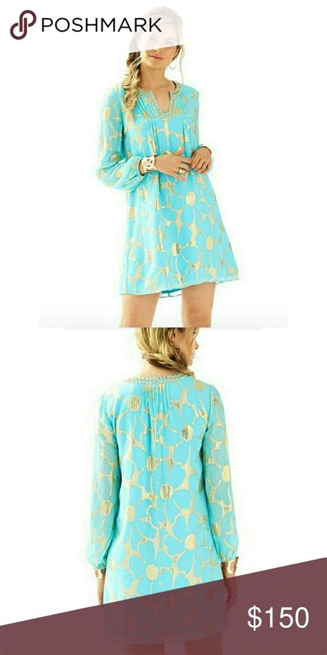 Nwt Lilly Pulitzer Colby Dress Floral Chiffon Dresses Long Sleeve