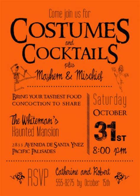 14 Best Halloween Invitations For A Spirited Bash Halloween Cocktail Party Halloween Party