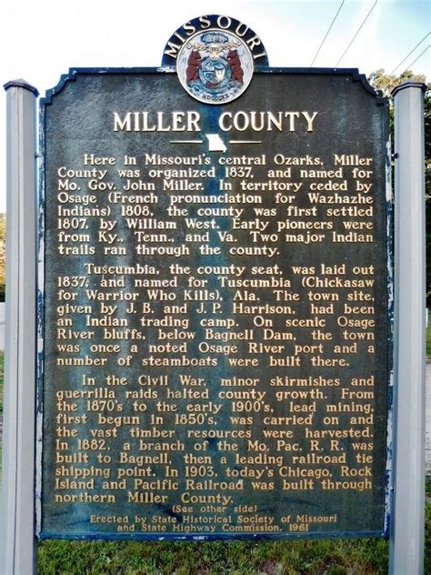 Miller County Historical Marker