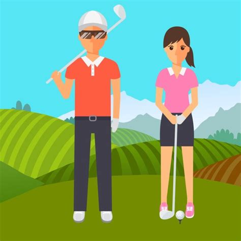 Golf Sticker And Golfers Emojis By Luciano Sirmo