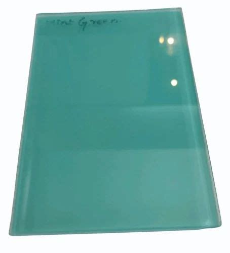 Polished 4 Mm Mint Green Plain Glass For Window Size 12x24 Inch At