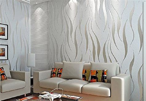 Desain Ruang Tamu Minimalis Dengan Wallpaper Tampak Elegan Modern Dan