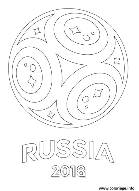 Coloriage Coupe Du Monde 2018 Russie Fifa Dessin Foot à Imprimer