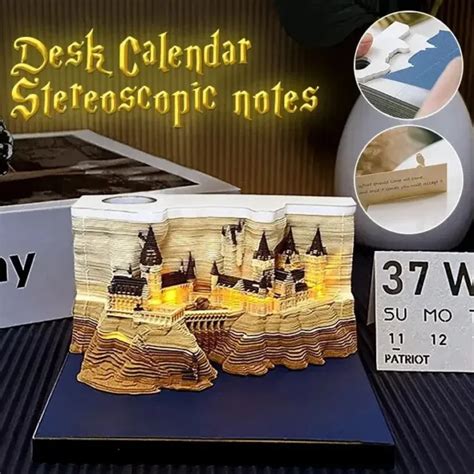 Calendar Memo Pad D Magic Castle Notepad Diy Note With Light