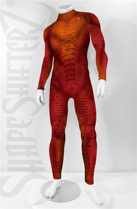 Male Species Bodysuit Alien Lizard Reptile Costume Etsy