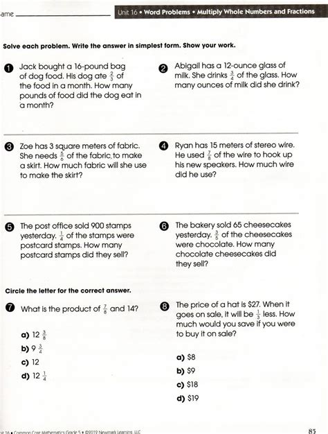 Some of the worksheets for this concept are word problem practice workbook, sample work from, decimals practice booklet table of contents, grade 6 math word problems with percents, grade 3 mixed math problems and word problems work, fractionwordproblems, percent word problems, 501 math word problems. Word Problems With Fractions Worksheets 6th Grade