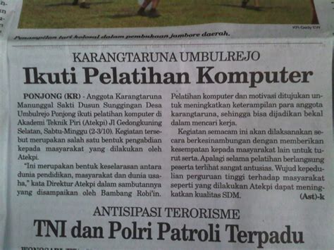Detail Contoh Berita Koran Singkat Koleksi Nomer 8