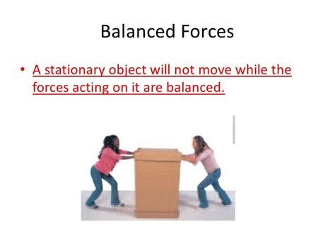 Balanced And Unbalanced Forces