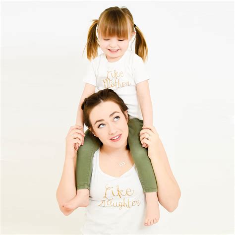 like mother like daughter matching t shirt set by rocket and rose