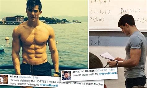 Is Ucls Pietro Boselli The Worlds Hottest Maths Teacher Daily Mail